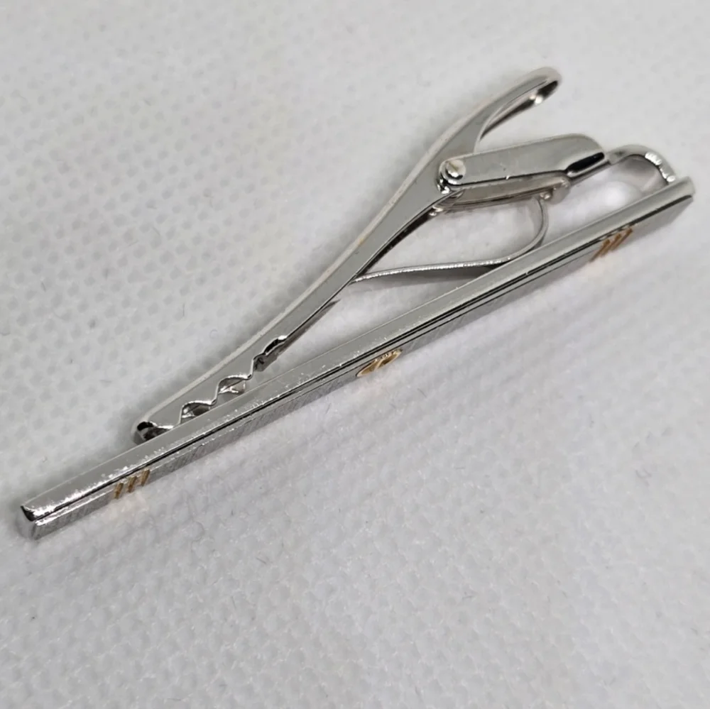Dunhill Gold and Silver Tie Pin Cufflinks Set